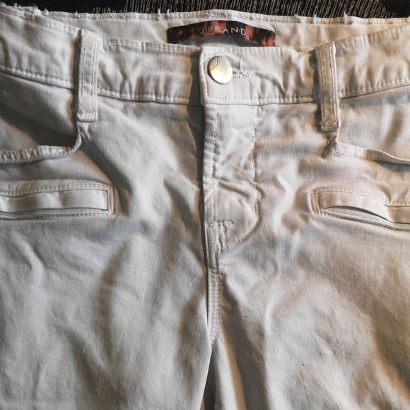 𝅺00S vintage off white J brand low slung cargo stretch cotton pants - Picture 5 of 6